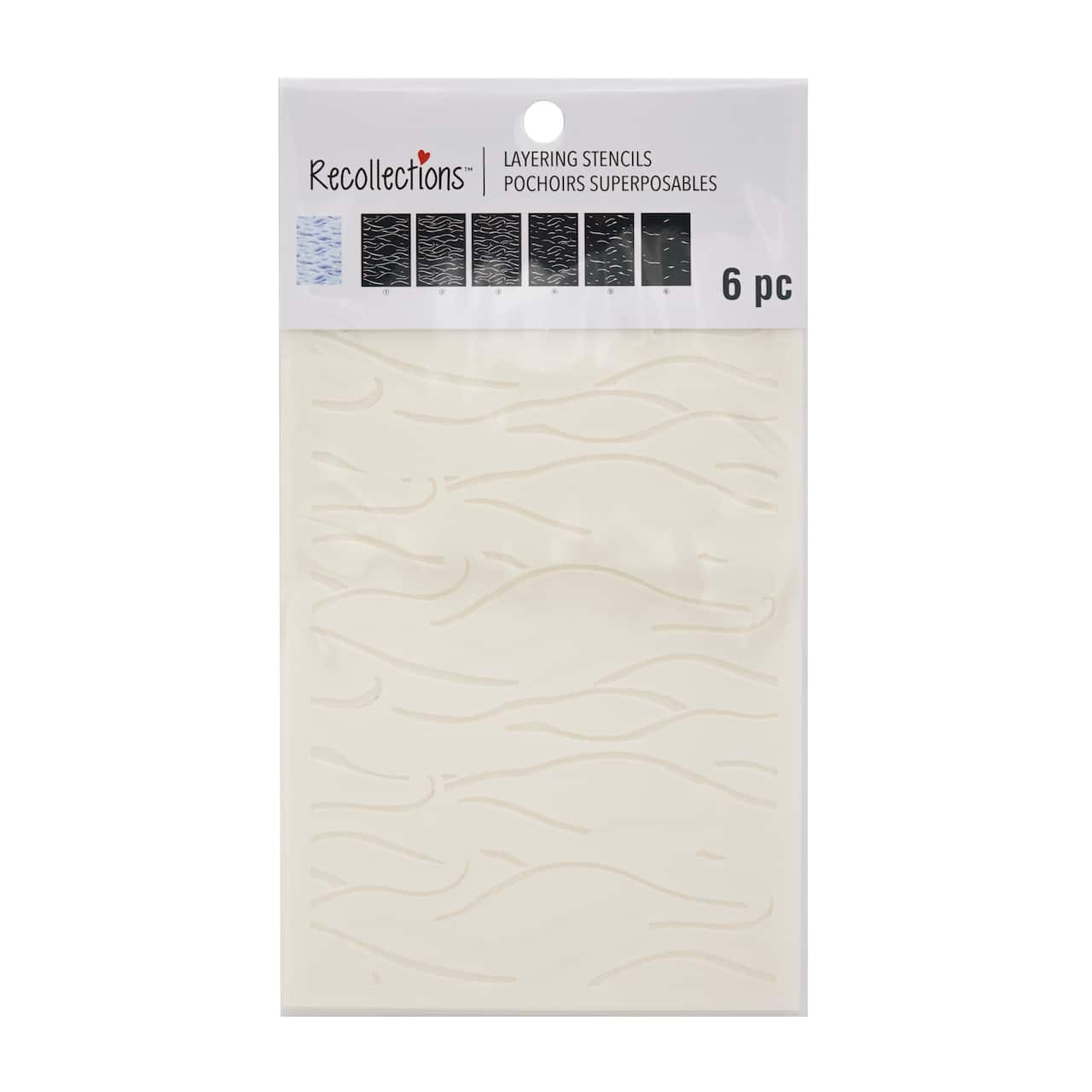 Waves Layering Stencils by Recollections™
